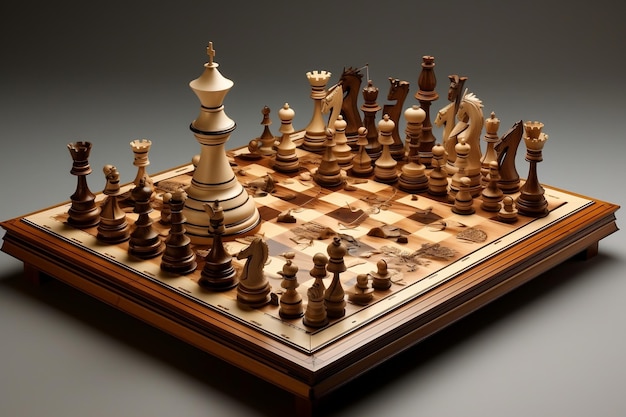 Design artístico estratégico para entusiastas de xadrez IA generativa