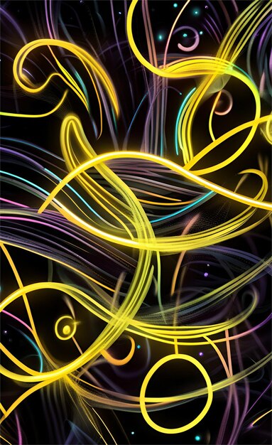 Foto design conceitual de fundo abstrato preto e amarelo