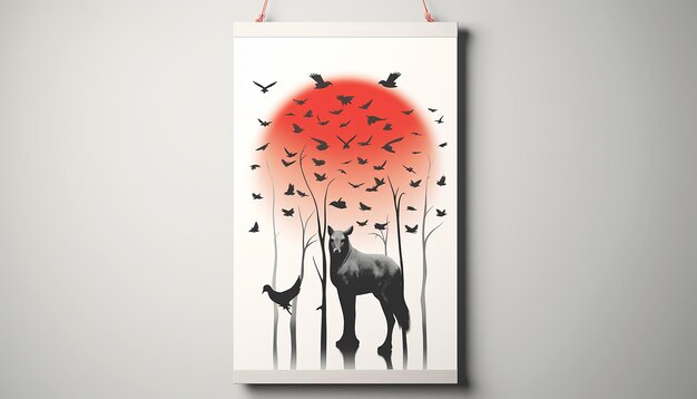 Design criativo de cartaz do Dia Mundial dos Animais Minimal