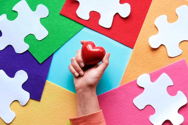 Design criativo para 2 de abril, Dia da Conscientização Mundial do Autismo