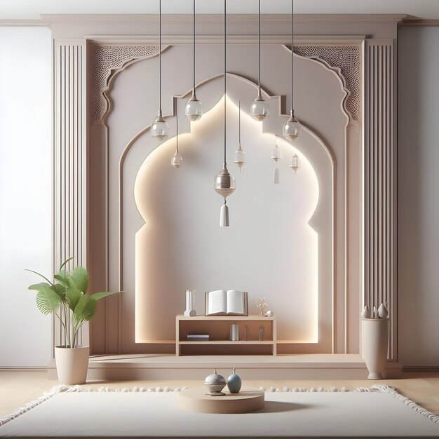 Design da sala de Namaz