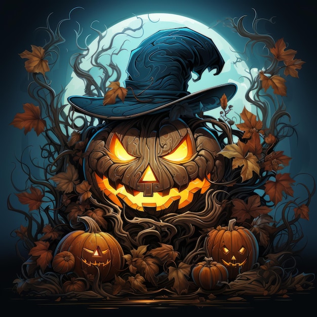 Design de arte de Halloween