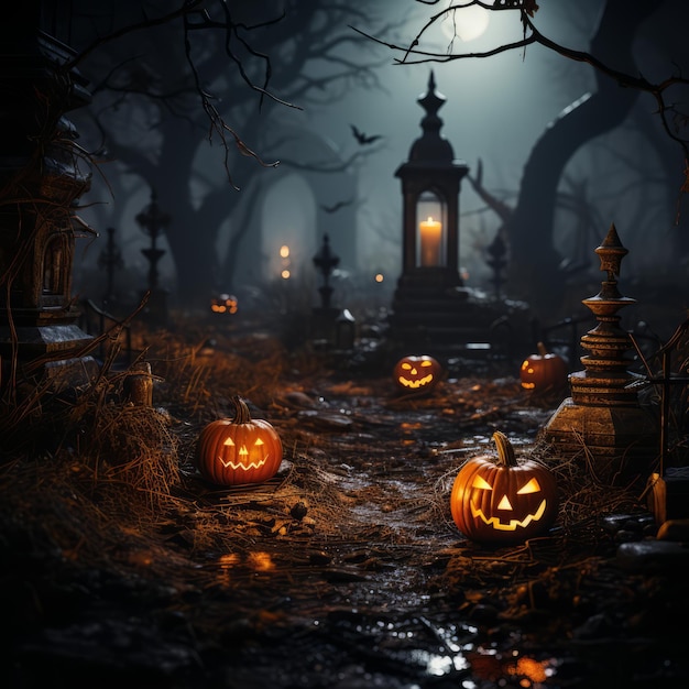 Design de arte realista de Halloween