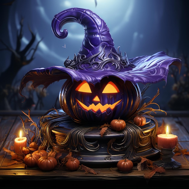 Design de arte realista de Halloween