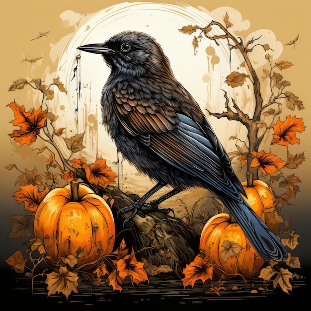 Design de arte realista de Halloween