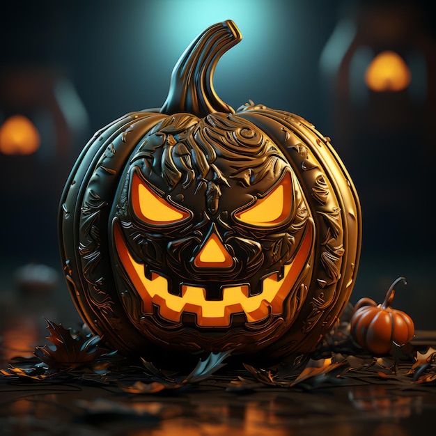 Design de arte realista de Halloween