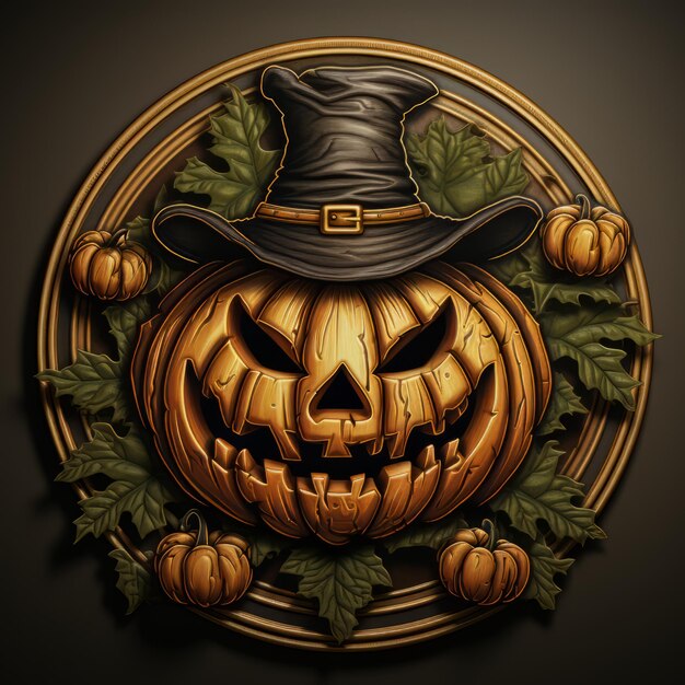 Design de arte realista de Halloween