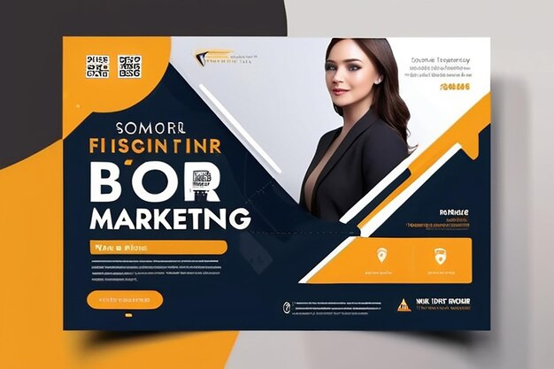 Design de banner de marketing digital para social media post template apresentação de agência de marketing digital square flyer template