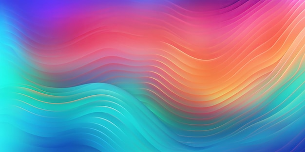 Design de banner em fundo colorido Modelo de estilo vibrante Contexto de textura Ilustração moderna Fundo iridescente Modelo de néon brilhante colorido Padrão de arco-íris gradiente
