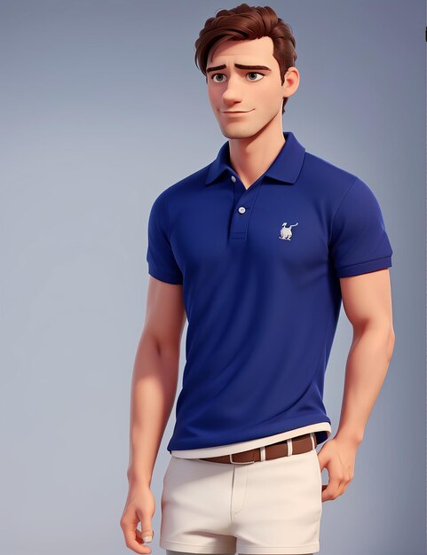 Design de camisa polo estilo