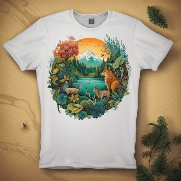 Design de camiseta com conceito artístico