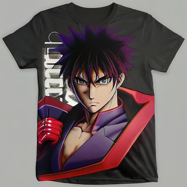 Design de camiseta de anime