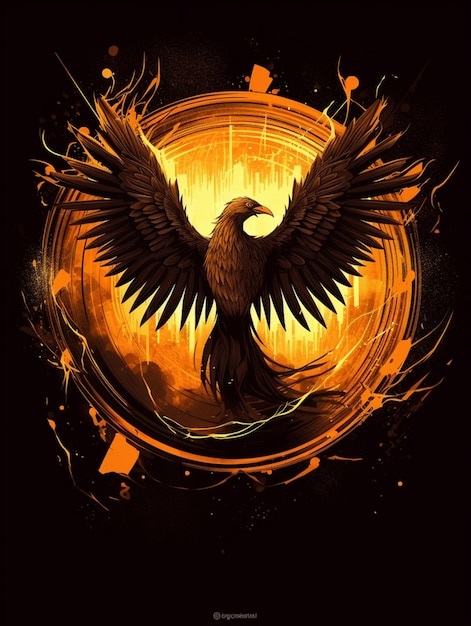 Design de camiseta Phoenix para design de impressão