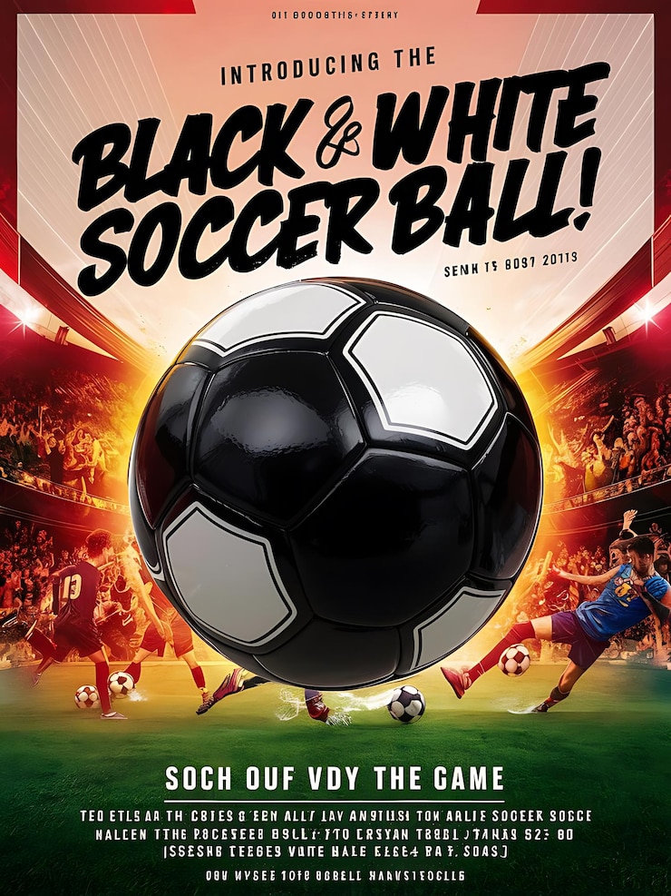 Foto design de cartaz vermelho de futebol