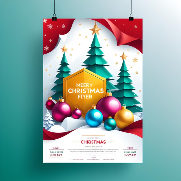 Foto design de cartazes de natal
