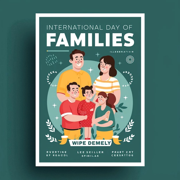 Design de cartazes para o Dia Internacional das Famílias