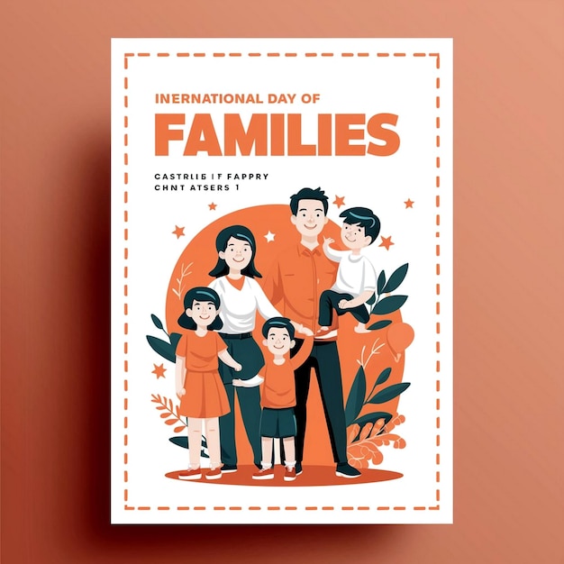 Design de cartazes para o Dia Internacional das Famílias
