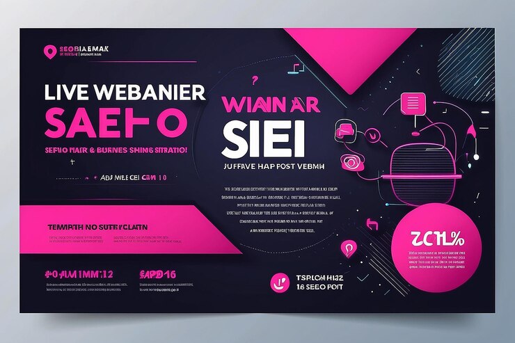 Foto design de convite para webinar de negócios