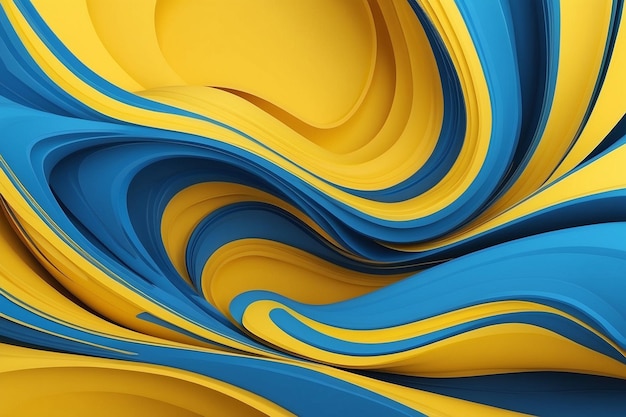 Design de cores amarelo e azul para fundo