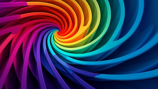 design de cores com design em espiral IA generativa