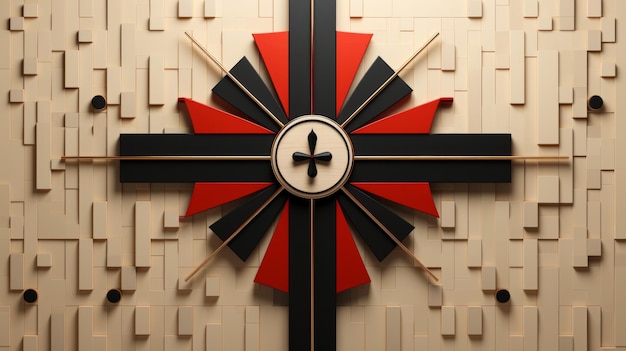 design de cruz modernista minimalista ai gerado