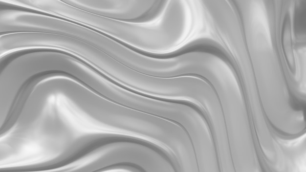 Design de fundo abstrato com linhas onduladas em renderização em 3d