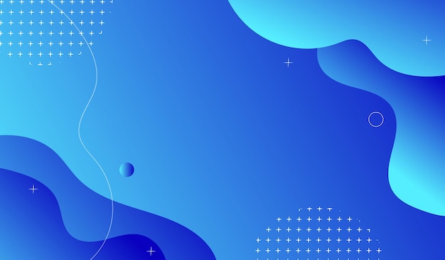 Design de fundo gradiente azul para banner de pôster e modelo