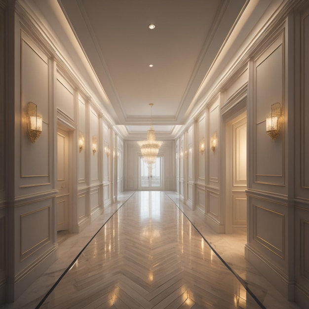 Foto design de grande corredor