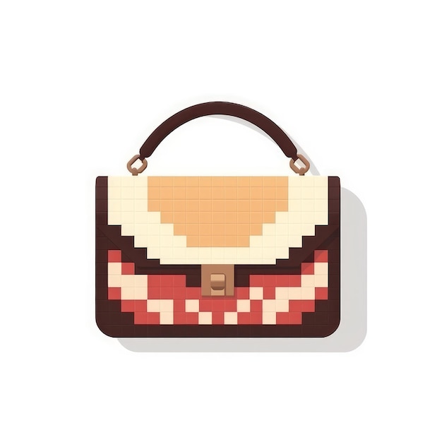 Design de ícone de bolsa de pixel