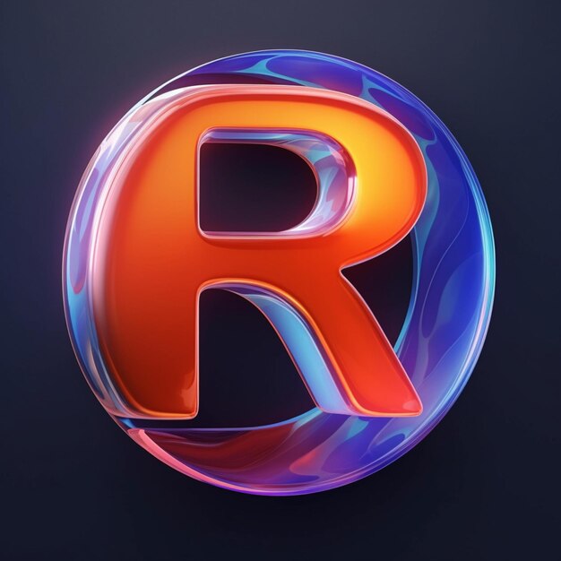 Foto design de ícone do logotipo da letra r