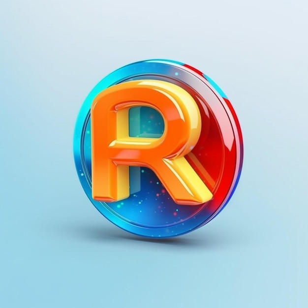 Foto design de ícone do logotipo da letra r