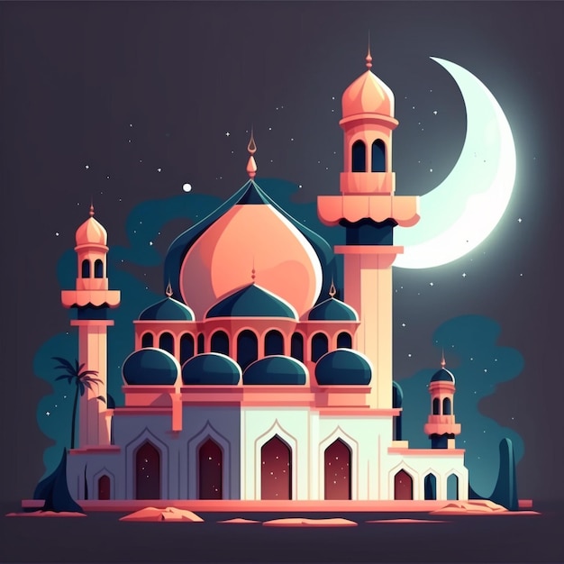 Foto design de ilustração vetorial para o ramadã