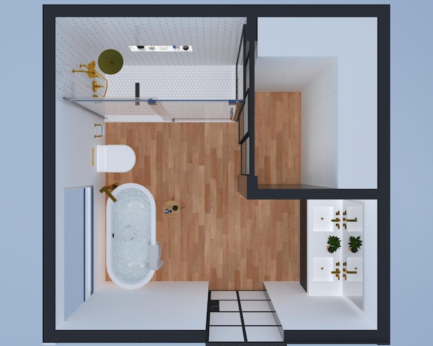 Design de interiores com renderização