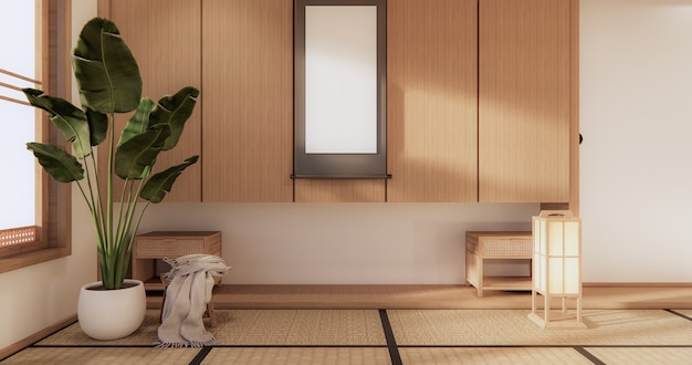 Design de interiores de quarto em estilo japonês