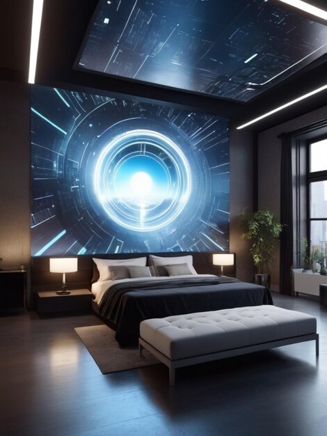 Foto design de interiores de realidade virtual