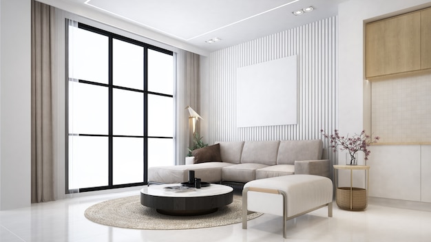 Design de interiores de salas de estar modernas