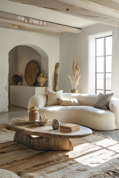 Design de interiores elegantes com decoração minimalista
