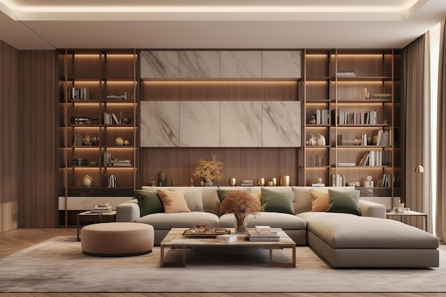 design de interiores minimalista moderna sala de estar