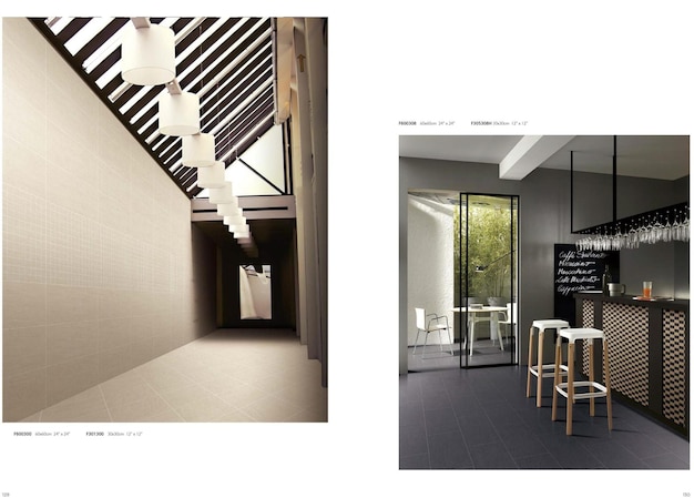 Design de interiores modernos de restaurantes e bares