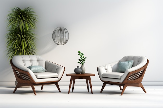Design de interiores modernos para sala de estar