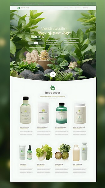 Design de layout de site de limpeza ecológica pr 0635 Visual profissional exclusivo e criativo