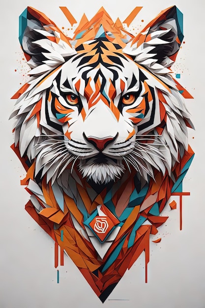 Design de logotipo criativo com temas de animais e rostos