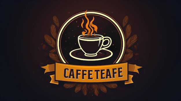 Foto design de logotipo de cafeteria ai generative