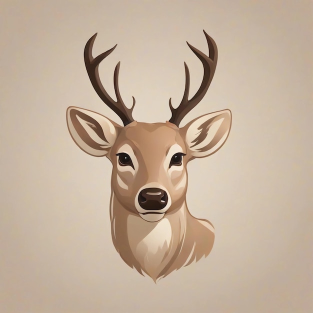 Design de logotipo de cervo vetor de cervo