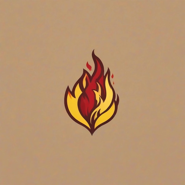 Foto design de logotipo de fogo vetor de fogo