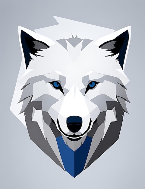 design de logotipo de lobo