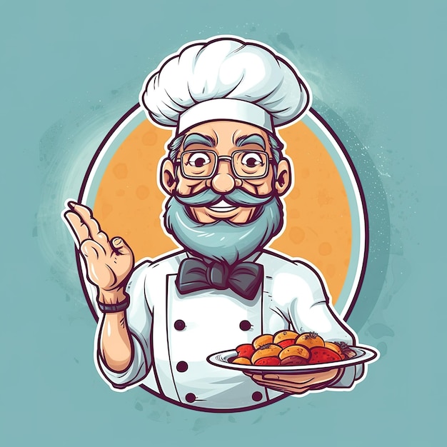 design de logotipo do chef