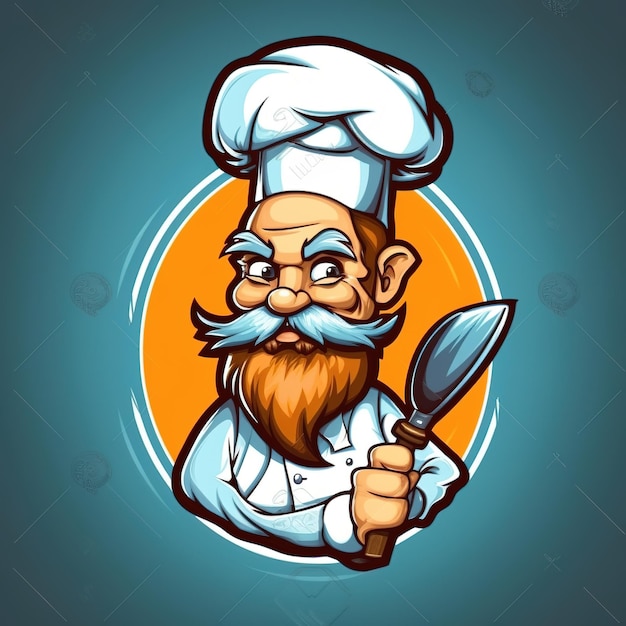 Foto design de logotipo do chef