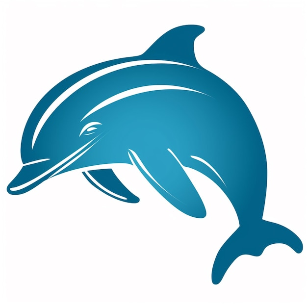 Foto design de logotipo dolphin para uma empresa generativa ai