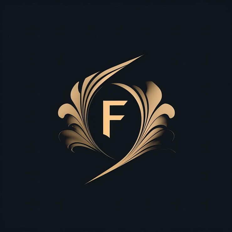 Foto design de logotipo minimalista para agência de marketing usando f blend